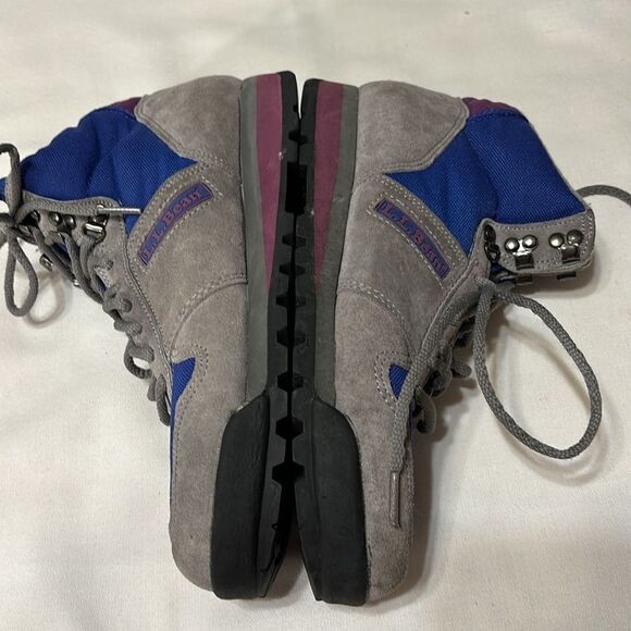 L.L.Bean Size 8.5 Merrill Air Cushion sneakers  gray & blue - Picture 3 of 8